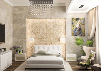 Şüvəlan bağı evində yataq otaqı interyer dizaynı